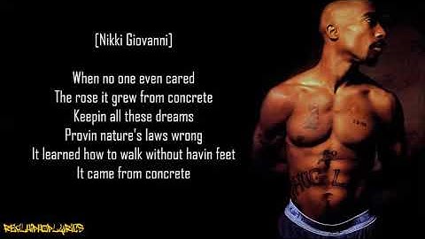 2Pac - The Rose That Grew from Concrete ft. Nikki Giovanni (Lyrics)
