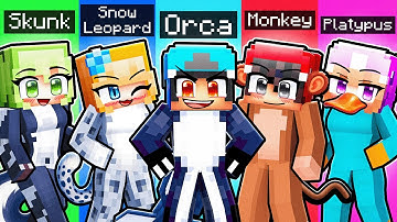 10 FRIENDS On ONE ZOO BLOCK in Minecraft!