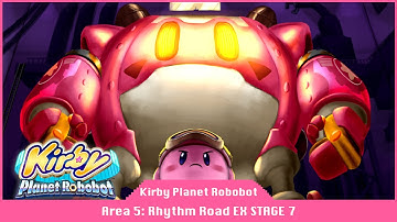 Kirby: Planet Robobot - Part 9 - Area 5 - EX Stage 7 - 100% Code Cube Walkthrough