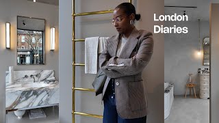 Luxury bathroom reno, marble sink shopping, design centre visit, cut & blow-dry.