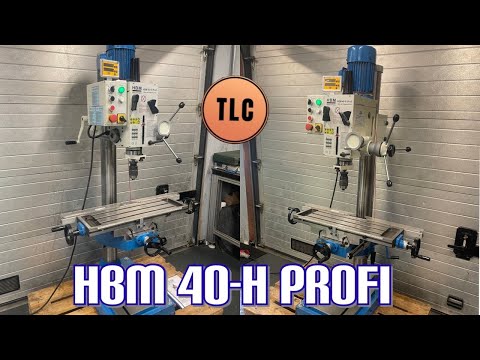 HBM 40-H Profi Drill-Mill Milling Machine Drill Press Säulenbohrmaschine Fräsmaschine