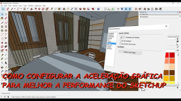 Como melhorar a performance do SketchUp configurando a placa gráfica