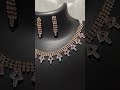 Rose gold necklace set #traditional jewellery #trending shorts # Necklace set with ear rings.