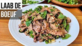 น้ำตกเนื้อย่าง สูตรเด็ดแซ่บๆ นัวร์ๆ - Nam Tok Neua  - Salade de boeuf Thaï - Thai Beef Salad