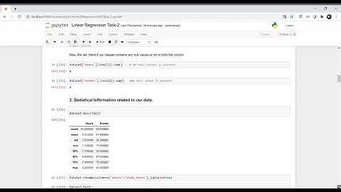 Task-2 Linear Regression @The sparks foundation
