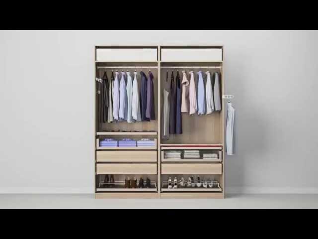 Pax système combinaisons avec portes ikea Armoire dressing angle ikea