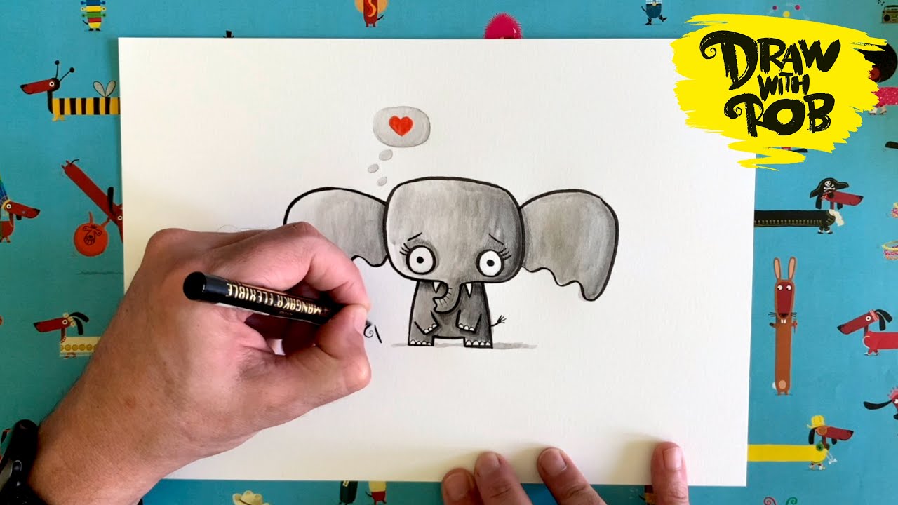 Drawwithrob 42 Elephant Youtube
