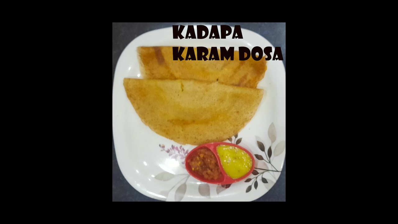 Kadapa Erra Karam Dosa Kadapa karam Dosa bombay chutney pappula
