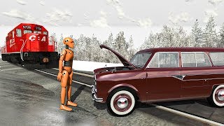 Train Accidents #8 - BeamNG DRIVE | SmashChan