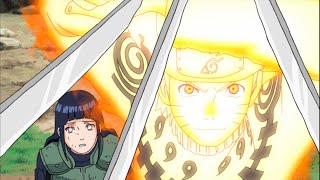 Naruto saves Hinata from white Zetsu. Naruto fights on all battlefields at same time & Madara Uchiha
