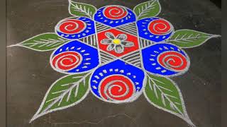 Star rangoli design 771