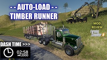 Farming Simulator 19 - Fliegl Auto-Load Timber Runner & Dash Time "Mod Review"