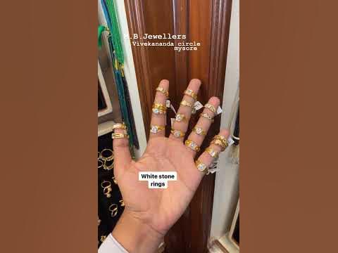 White stone rings design Gold 🪙 - YouTube