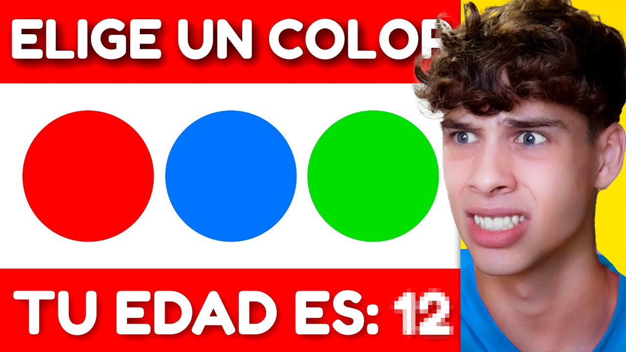 Hice una PRUEBA DE COLORES para SABER MI EDAD MENTAL