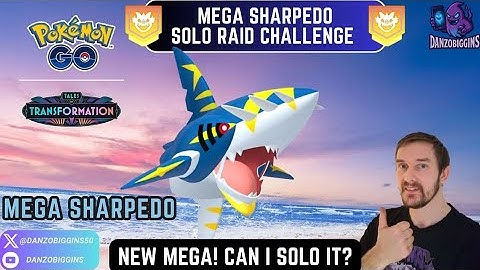 Mega Sharpedo is HERE! - But can I Solo this New Mega Raid Boss? 👀💪