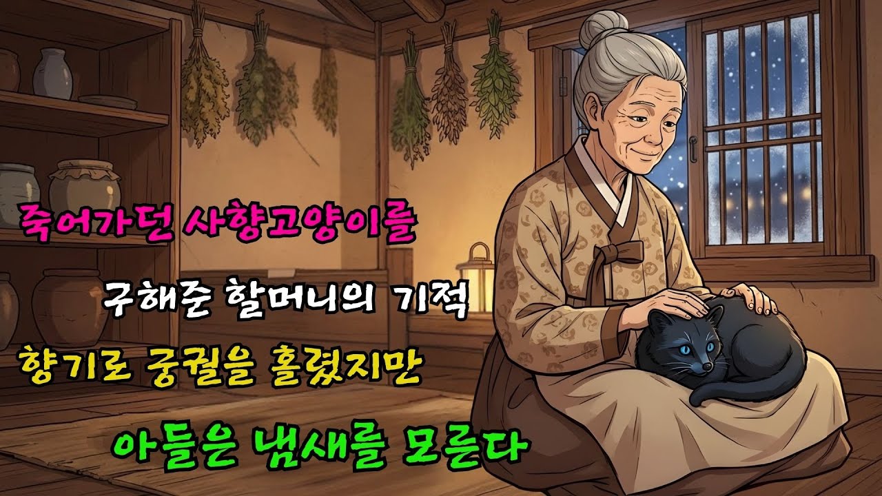 죽어가던 사향고양이를 구해준 할머니의 기적 ✨ 향기로 궁궐을 홀렸지만 아들은 냄새를 모른다?| 야담 | 민담 | 조선시대