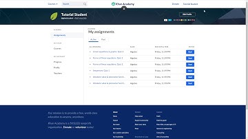 Khan Academy - Finding Your Assignments