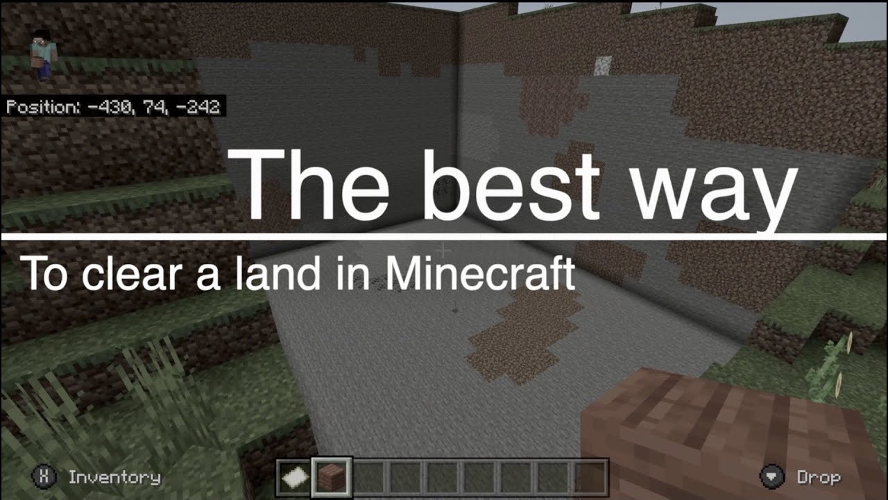 How To Clear Land In Minecraft : Using Command Blocks To Clear Land