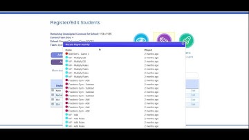 First in Math - View Player Activity