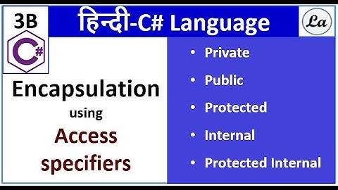 Encapsulation in C# |C# Basics for Beginners in Hindi