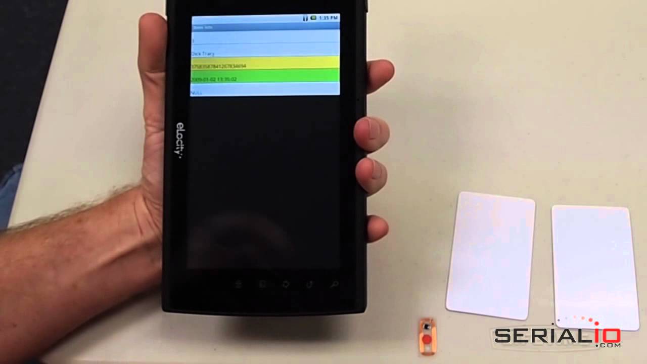 Mobile Attendance Management using USB Dongle NFC Reader on Android eLocity A7