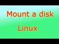 How to mount a USB disk in Linux