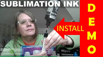 How to Install Sublimation Ink:  With and Without Syringe.  3 Methods of Filling Your Epson Eco Tank
