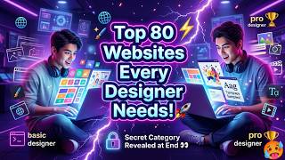 Top 80 Websites Every Designer Must Know in 2026 | Free Tools, Fonts, Mockups & More!