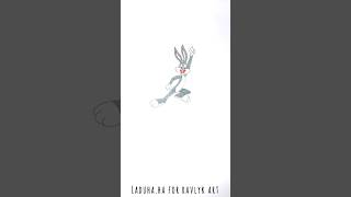 🐰 Bugs Bunny from Looney Tunes 🥕 Classic Cartoon Drawing 🎥 #shorts #drawing #RavlykArt