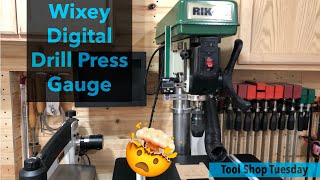 Wixey Digital Drill Press Gauge. Install and review.