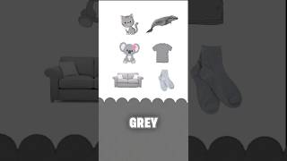 Learning colors for kids - GREY color for children / education video