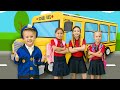 Крис едет на школьном автобусе и помогает своим друзьям добраться до школы