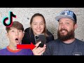 my Dad Reacts to our Tik Toks!! - Caleb & Peyton Coffee answer questions