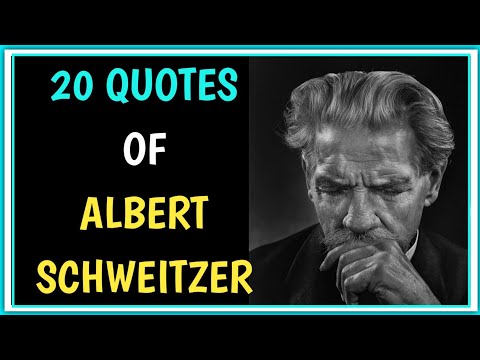 Video: Albert Schweitzer: biography, books, quotes