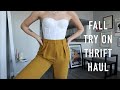 FALL TRY ON THRIFT HAUL! (I found a Prada bag!!!)