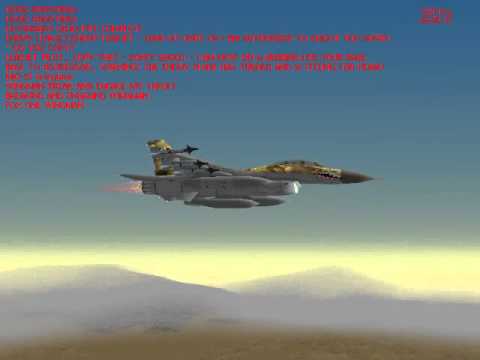 Game F-16 Aggressor - Mission Escort the Learjet - Part 1