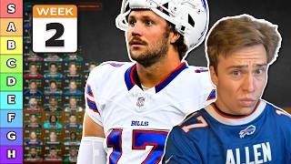 Information Week 2 Rankings & Tiers (QB, TE, DST) News