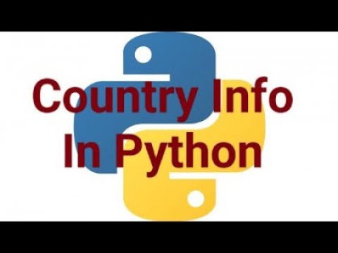How to get any country Information in Python | countryinfo