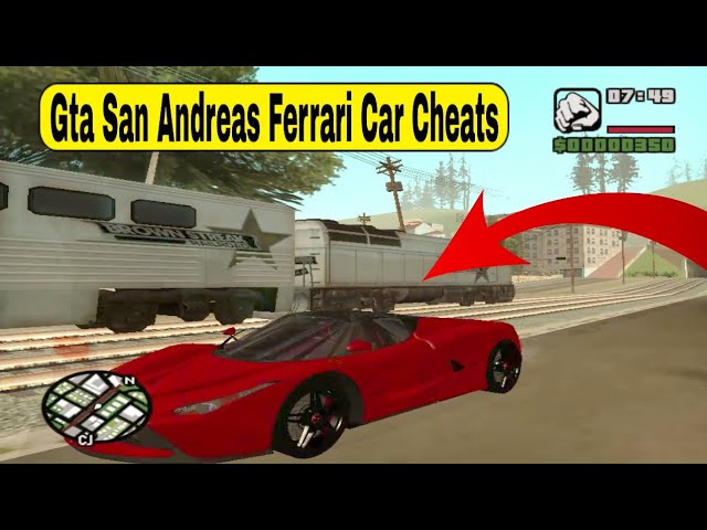 codigos gta san andreas ps2 carros ferrari