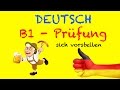 Deutsch B1  B2 - Mündliche Prüfung: sich vorstellen  Deutsch lernen für Ausländer mit Modellprüfun