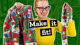 Fix a vintage skirt that doesnt fit: new waistband tutorial!