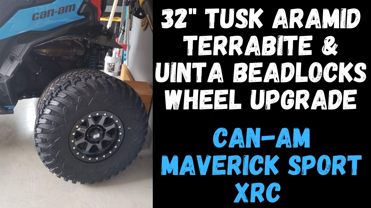 Tusk 32 Aramid Terrabite Uinta Beadlock Wheels Can Am XRC Tire Upgrade