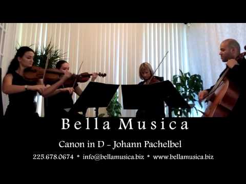 Bella Musica Canon In D By Johann Pachelbel 