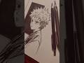 Drawing Gojo as a Child (Step-by-Step Anime Tutorial) #drawing #animeeart#shorts