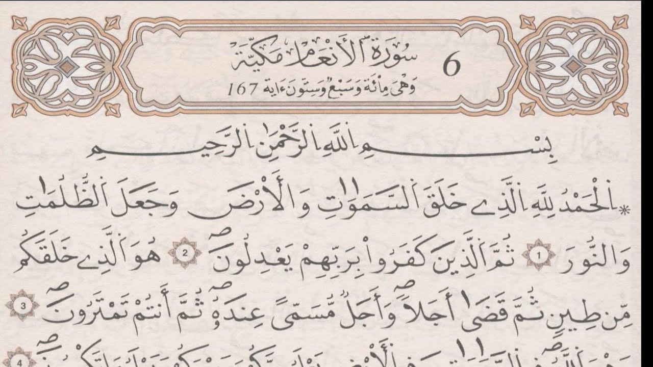 سورة الأنعام - المصحف المرتل 4k HD - بصوت القارئ وليد النائحي