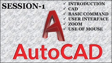 HINDI SESSION-1 #AutoCAD #Introduction #CAD #Advantages of CAD # USER INTERFACE