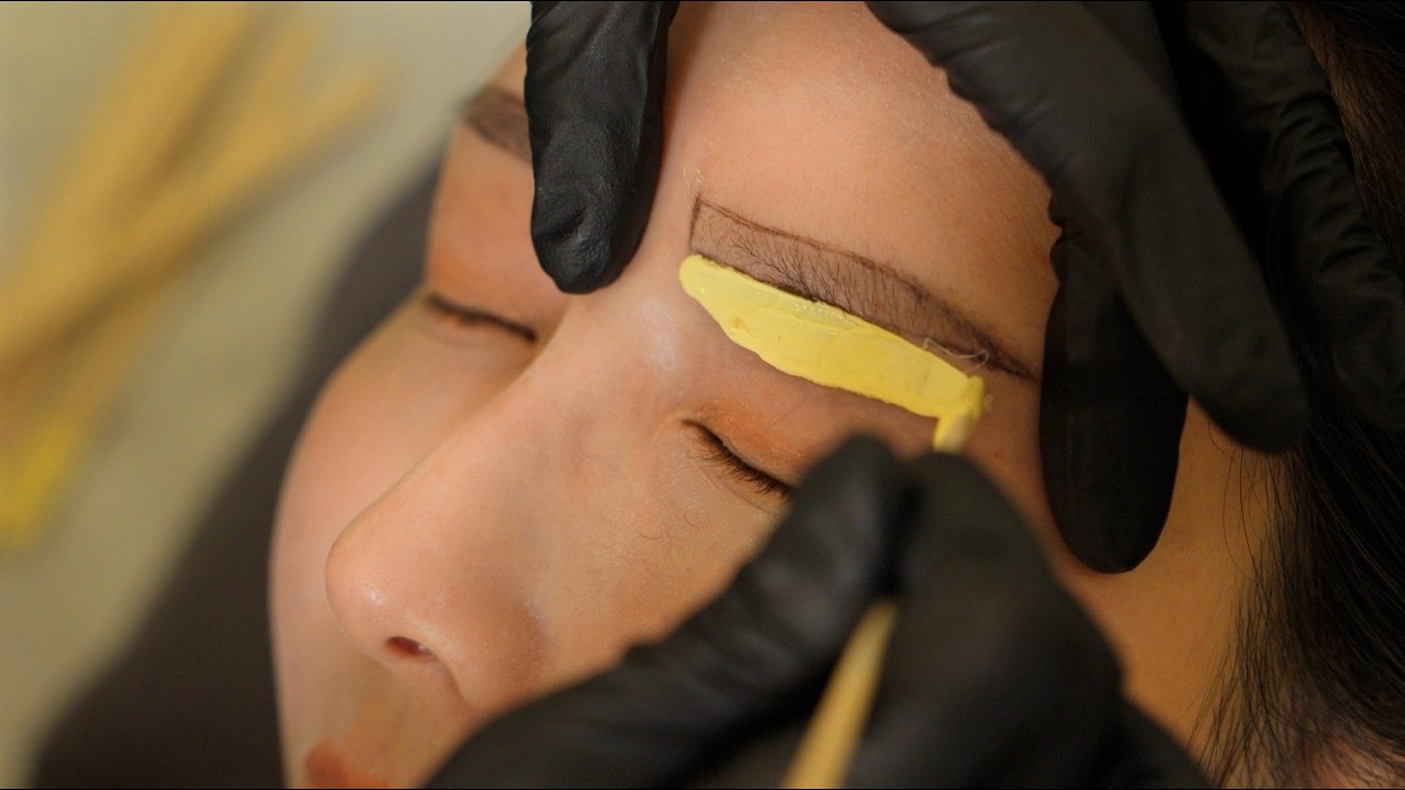 ASMR ✂️ Восковая эпиляция лица в Сонджу для снятия стресса | Брови, затылок, фильтрум