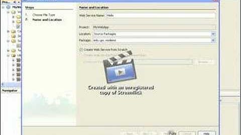 Creating a Web Service Using Netbeans