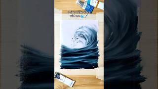 Paint ocean with me 🌊💙 #shorts #artinspiration #artmotivation #oilart #oilpainting #oceanlover #art