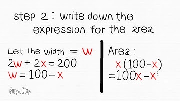 [MAT183 VIDEO ASSIGNMENT] Group 3 - Maximum Possible Area Example